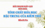 Tính chất hóa học đặc trưng của Kim loại Kiềm Thổ là gì? Hỏi nhanh đáp gọn môn Hóa